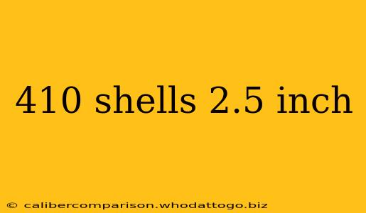 410 shells 2.5 inch