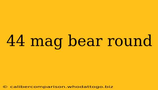 44 mag bear round