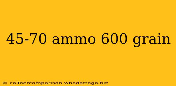 45-70 ammo 600 grain