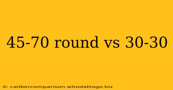 45-70 round vs 30-30