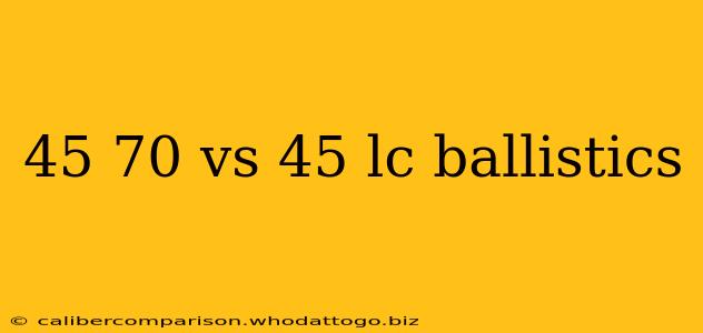 45 70 vs 45 lc ballistics