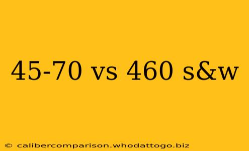 45-70 vs 460 s&w