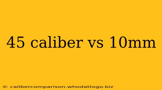 45 caliber vs 10mm