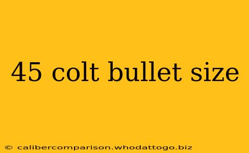 45 colt bullet size