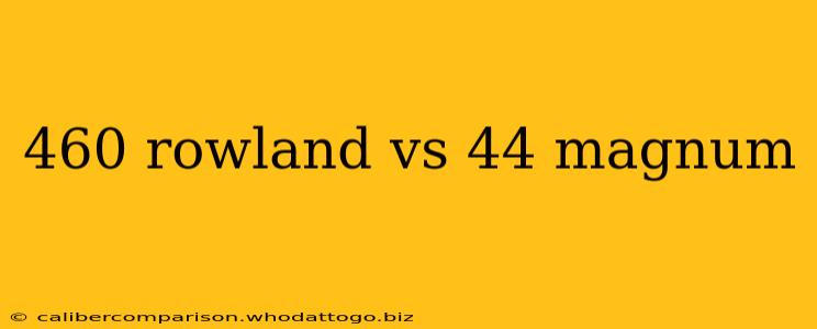 460 rowland vs 44 magnum