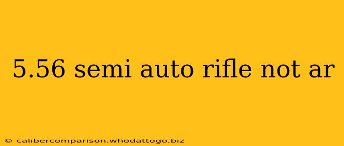 5.56 semi auto rifle not ar