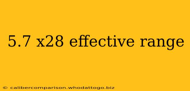 5.7 x28 effective range