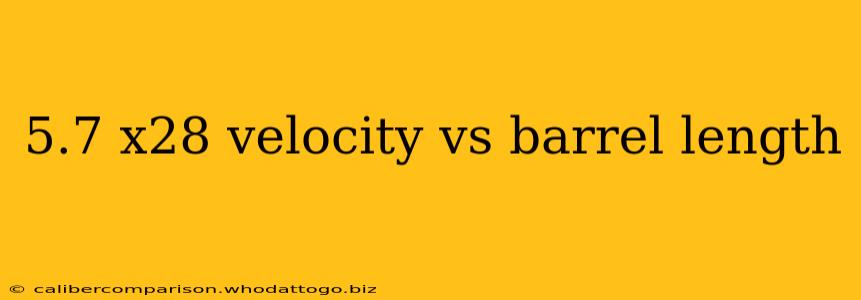 5.7 x28 velocity vs barrel length