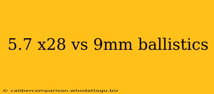 5.7 x28 vs 9mm ballistics