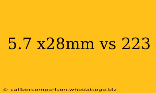 5.7 x28mm vs 223