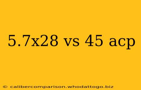 5.7x28 vs 45 acp