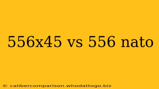 556x45 vs 556 nato