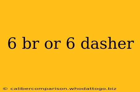 6 br or 6 dasher