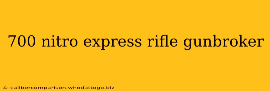 700 nitro express rifle gunbroker