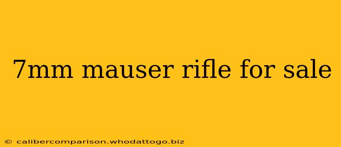 7mm mauser rifle for sale