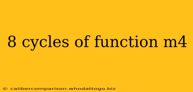 8 cycles of function m4