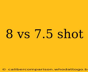 8 vs 7.5 shot