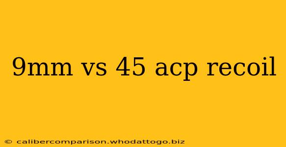 9mm vs 45 acp recoil