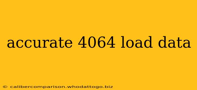 accurate 4064 load data