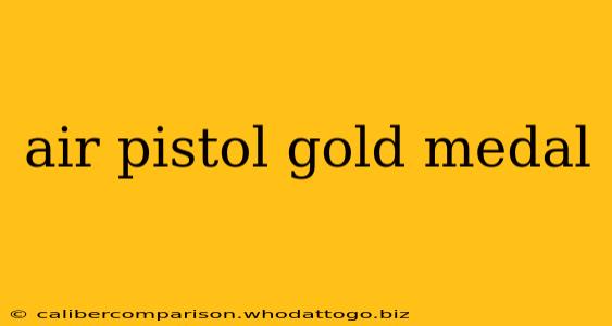 air pistol gold medal