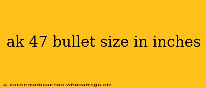 ak 47 bullet size in inches