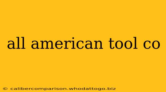 all american tool co