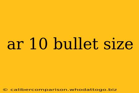 ar 10 bullet size