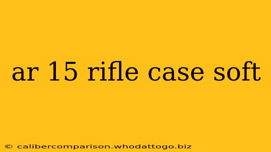 ar 15 rifle case soft