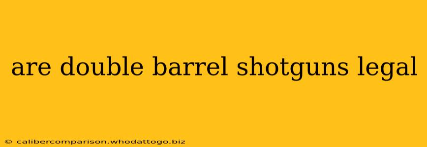 are double barrel shotguns legal