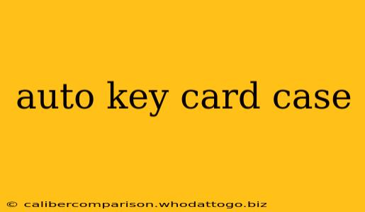 auto key card case