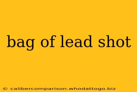 bag of lead shot