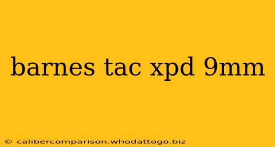 barnes tac xpd 9mm