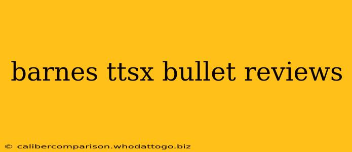 barnes ttsx bullet reviews