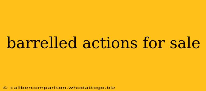 barrelled actions for sale