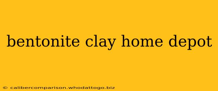 bentonite clay home depot