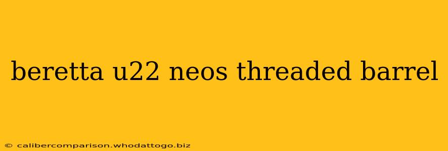 beretta u22 neos threaded barrel