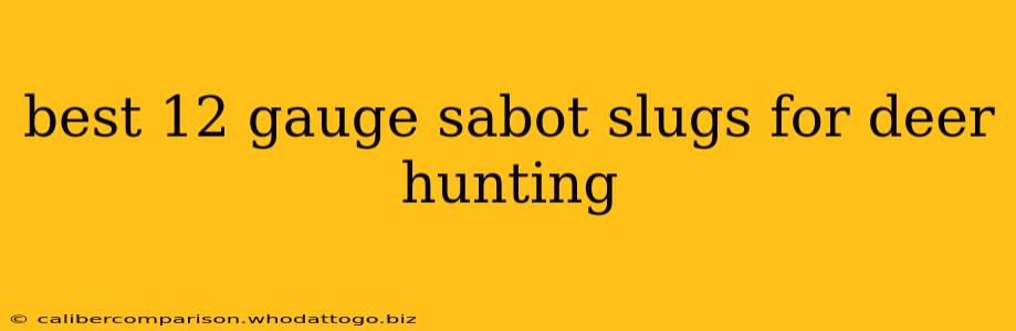 best 12 gauge sabot slugs for deer hunting