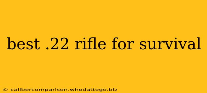 best .22 rifle for survival