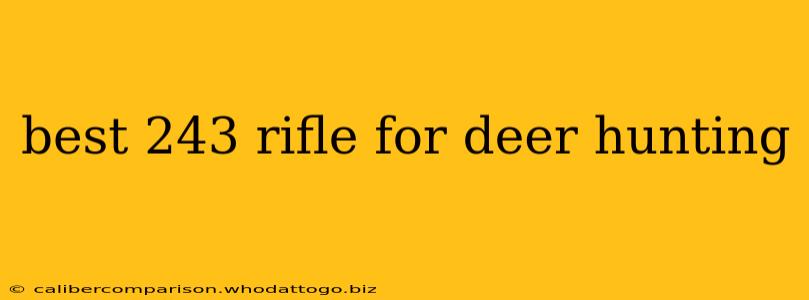 best 243 rifle for deer hunting