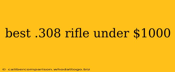 best .308 rifle under $1000