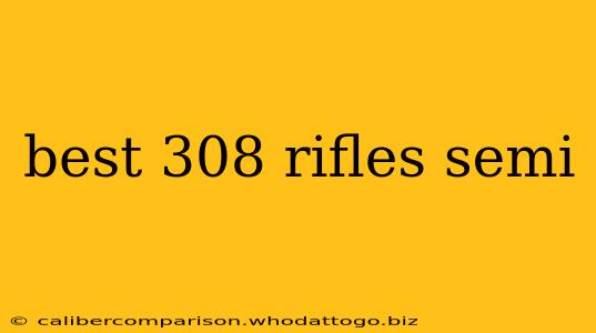 best 308 rifles semi