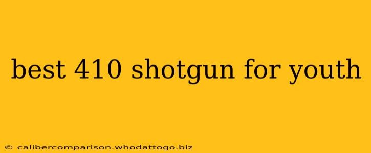 best 410 shotgun for youth