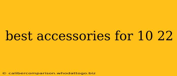 best accessories for 10 22