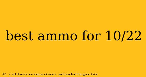 best ammo for 10/22