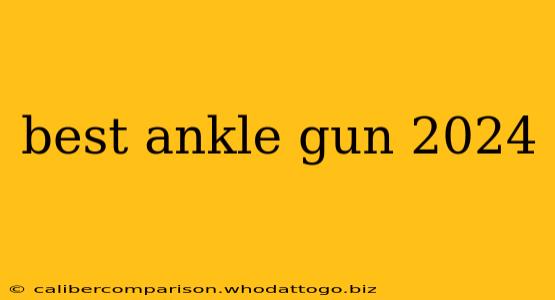 best ankle gun 2024