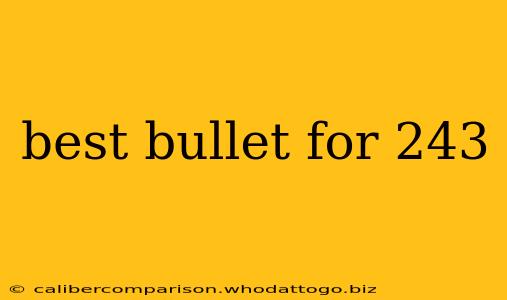 best bullet for 243