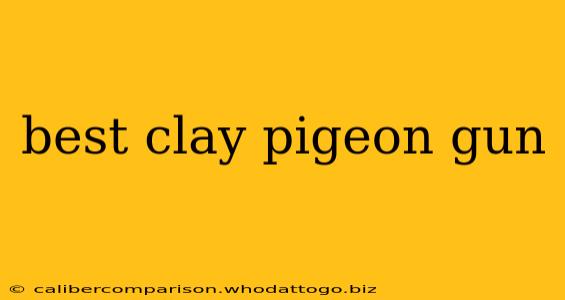 best clay pigeon gun