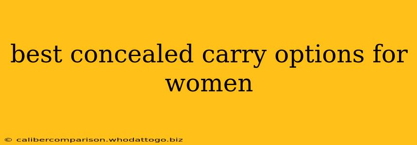 best concealed carry options for women