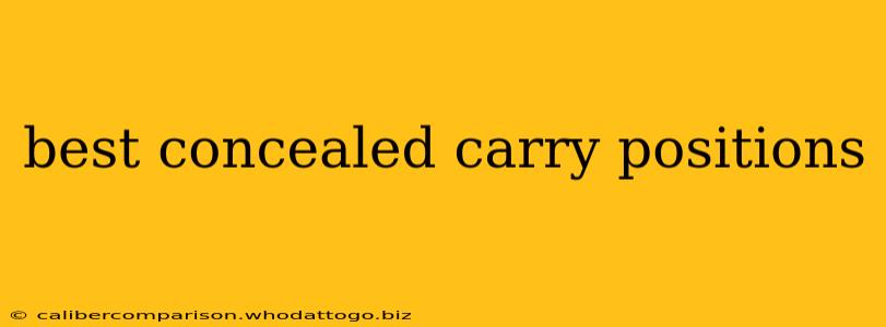 best concealed carry positions