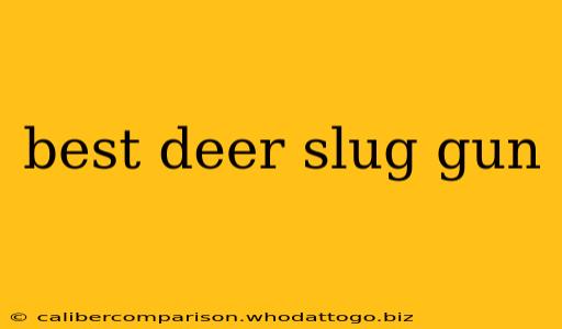 best deer slug gun